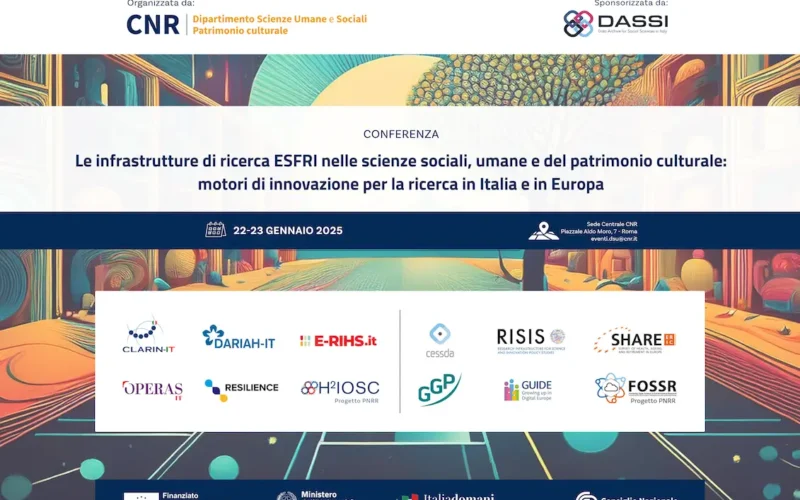 Presentazione delle infrastrutture di ricerca ESFRI nelle scienze sociali, umane e del patrimonio culturale: motori di innovazione per la ricerca in Italia e in Europa
